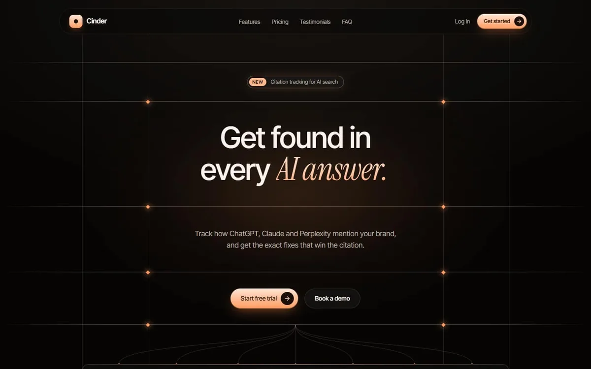 The Emberline landing page template