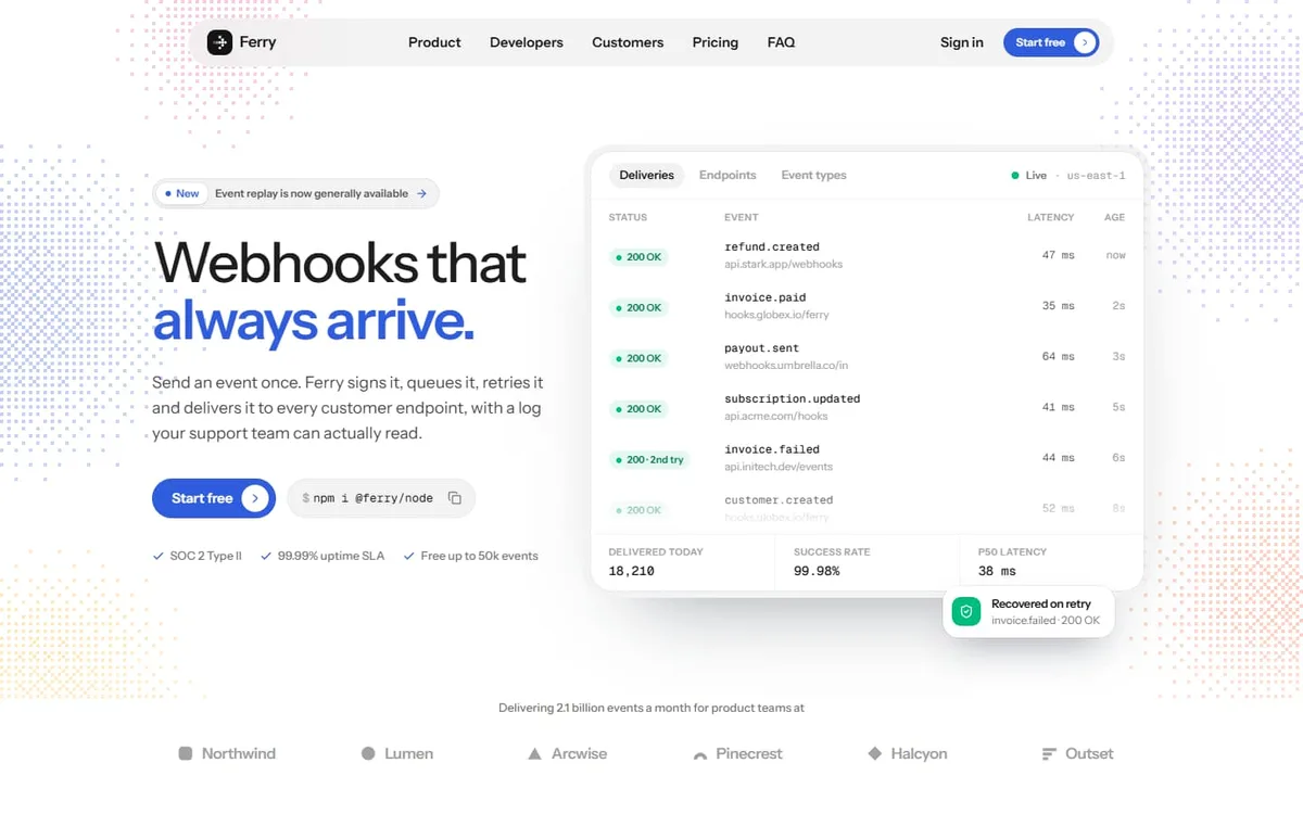 The Halftone landing page template